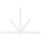 Ekena Millwork Kennewick Architectural Grade PVC Gable Bracket, 96"W x 64"H x 2"D x 4"F, 16/12 Pitch GBP096X64X0204KEN00 - alternate 5